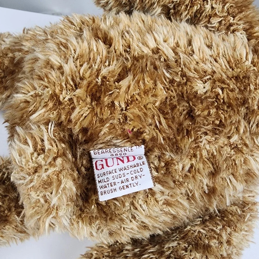 GUND Bearessence Brown Teddy Bear with Rainbow Bow 16